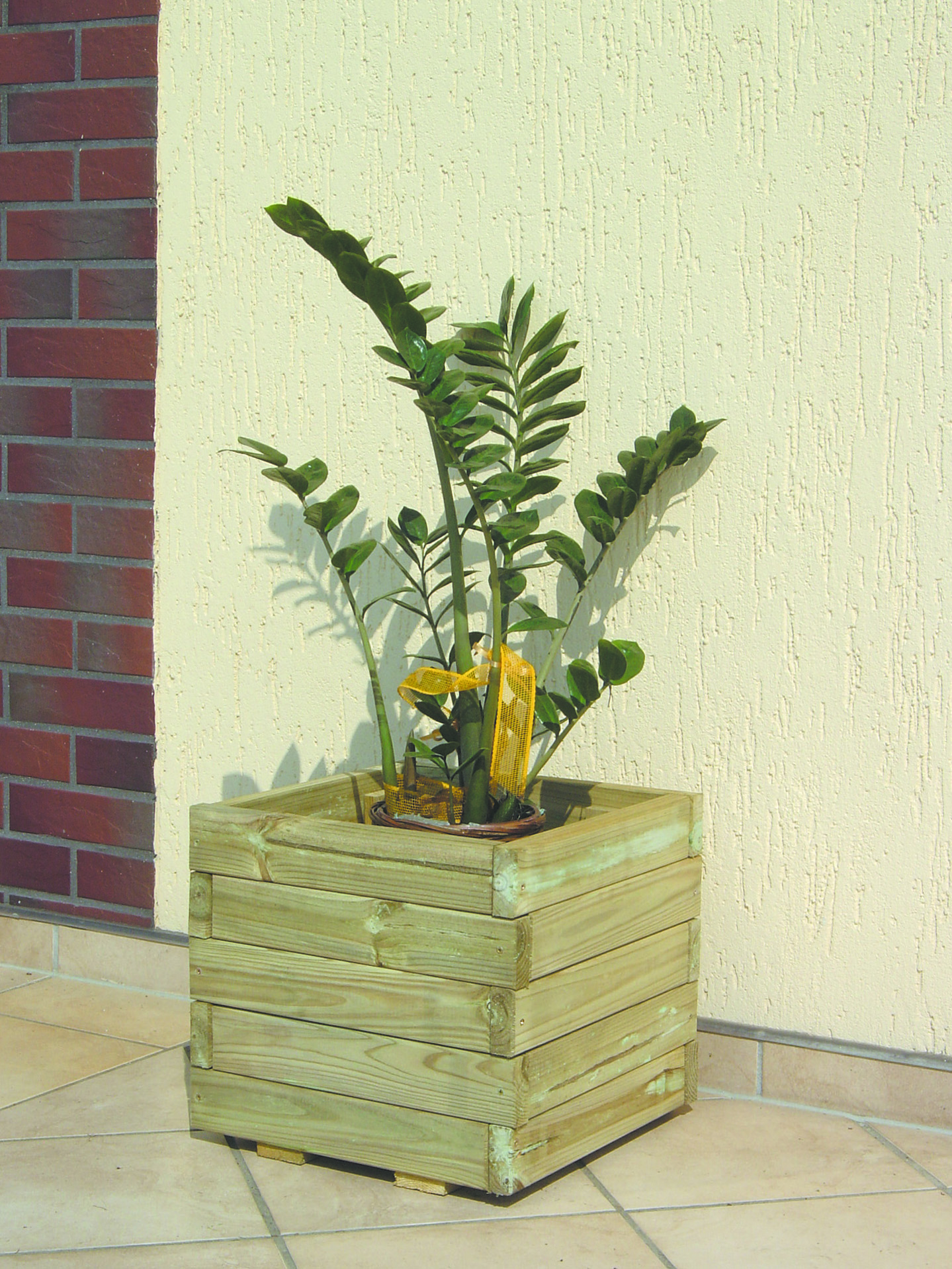 Blumenkasten Ein bepflanzter Blumenkasten