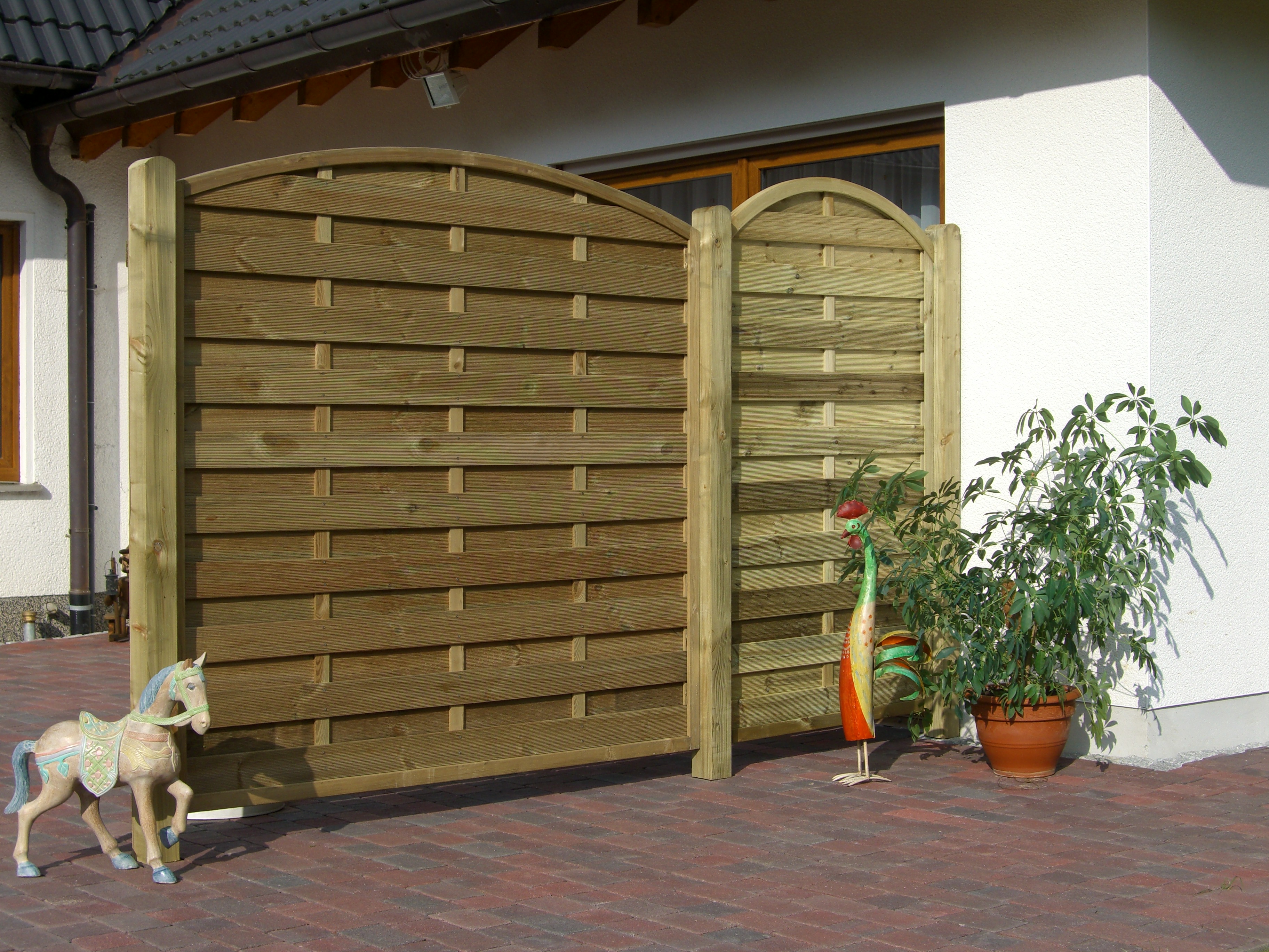 Exklusiv Dichtzaun mit Oberbogen Exklusiv-Dichtzaun mit Oberbogen