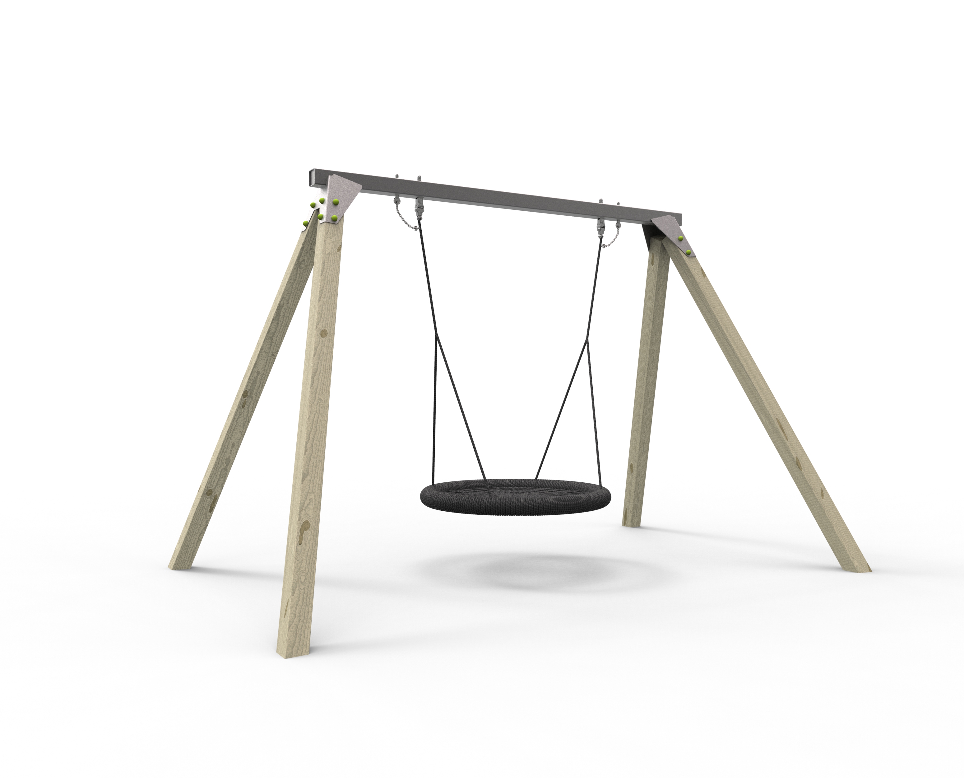 Vogelnestschaukel kommunal Eine Schaukel mit einem Vogelnest