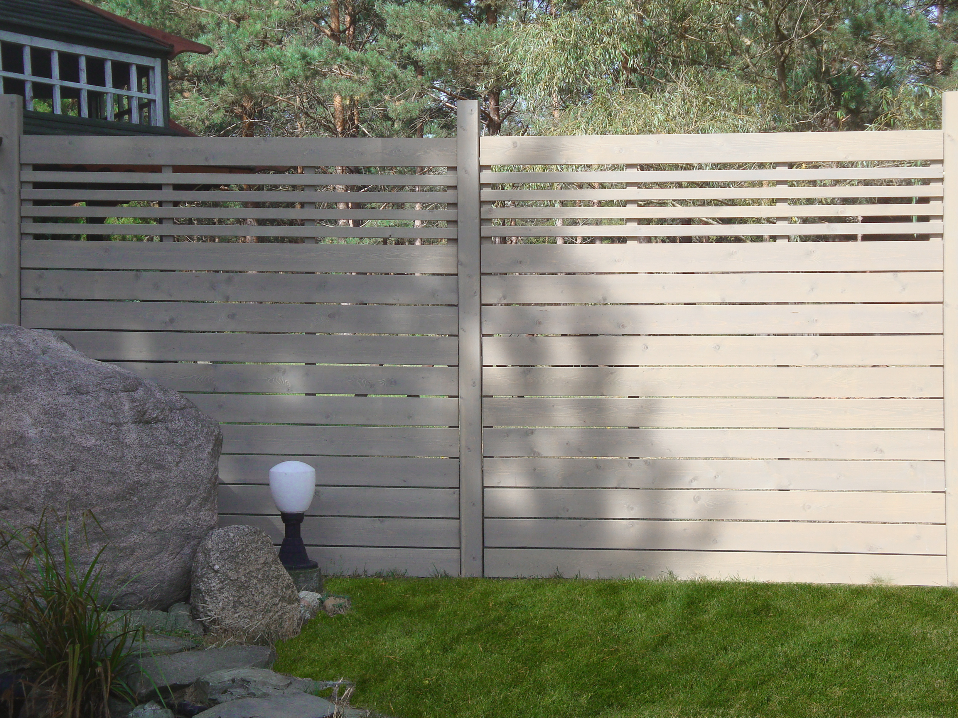 Dichtzaun Artur Dichtzaun farbbehandelt in steingrau